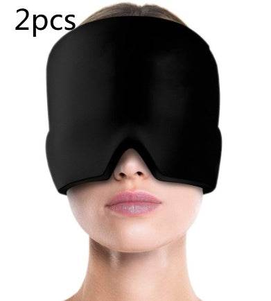 Ice Compress Headache Eye Mask Hat Relief For Migraines, Stress, And Tension Massage Tool - ProTrendyz