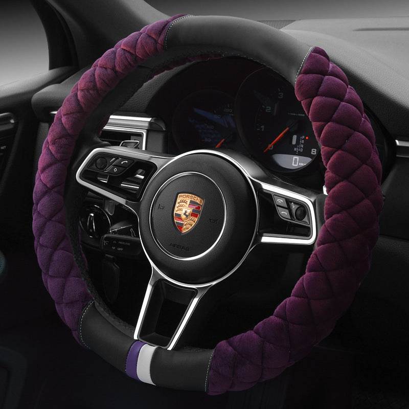 Universal Car Steering Wheel Cover Winter Decoration Cute 38cm Plush Footprint Auto Automobile Vehicle Steering Wheel Protector - ProTrendyz