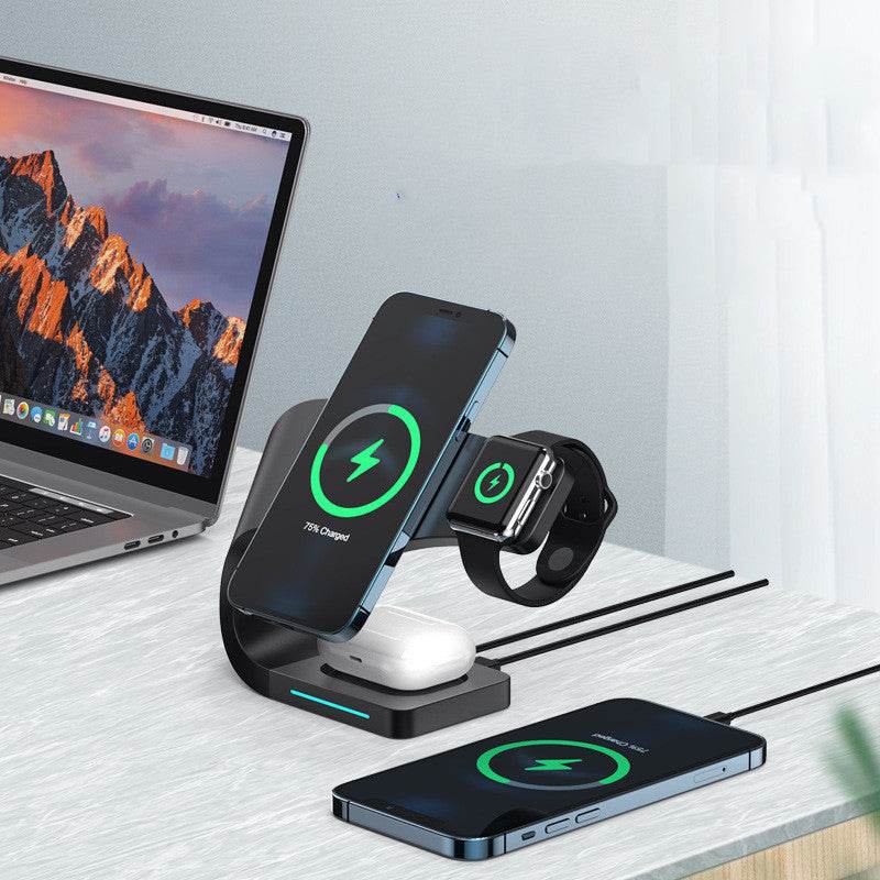 Multi-function Charging Stand Magnetic Wireless Charging 15W Fast Charging - ProTrendyz
