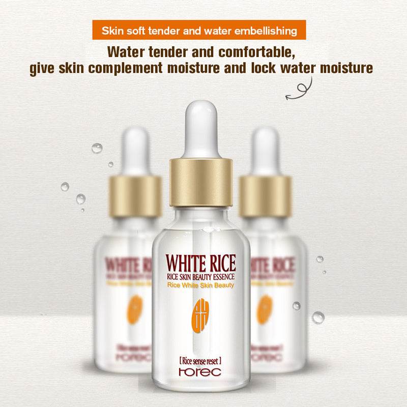 HOREC White Rice Whitening Serum Face Moisturizing Cream Anti Wrinkle Anti Aging Face Fine Lines Acne Treatment Skin Care 15ml - ProTrendyz