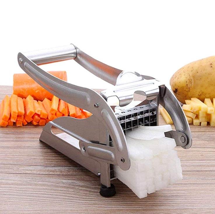 kitchen gadgets 2 Blades Potato Cutter Chopper Stainless French Fries Slicer for kitchen cortador de vegetales Home Kitchen Tool - ProTrendyz