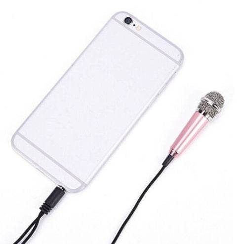 Mini mobile phone microphone mobile phone recording sing small microphone small microphone - ProTrendyz
