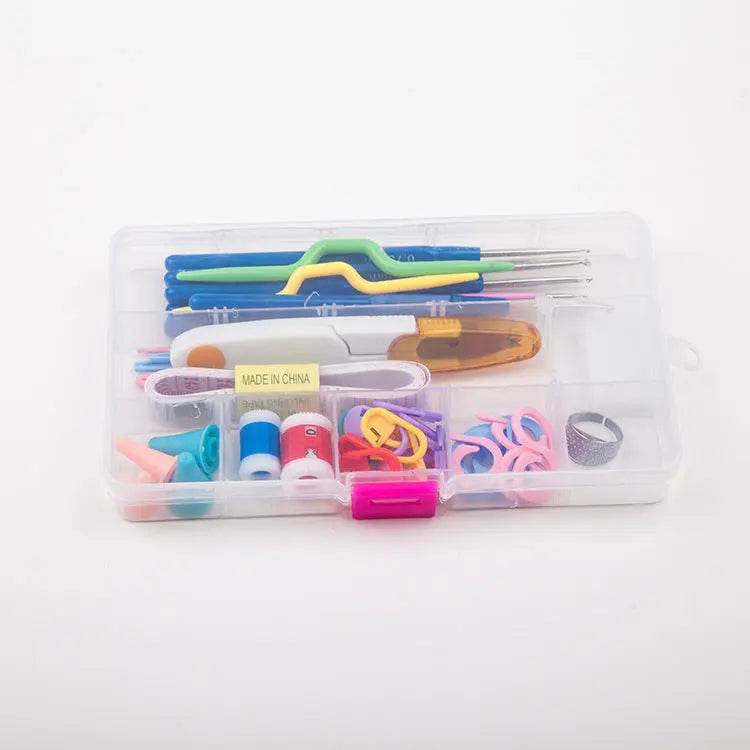 Crochet Set Handmade Wool Crochet Crochet Tool Set Combination Bag Metal Aluminum Yarn Needle US - ProTrendyz