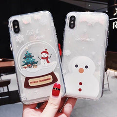 Compatible with Apple , Snowflakes Sands Mobile Shell Christmas - ProTrendyz