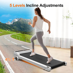 Walking Pad Under Desk Treadmill For Home Office -2.5HP Walking Treadmill 0.5-4MPH Capacity Treadmill For Walking Running Remote Control Batteries US - ProTrendyz