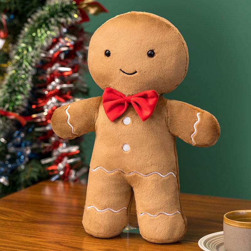 Christmas Gingerbread Man Igloo And Christmas Tree Plush Toy - ProTrendyz