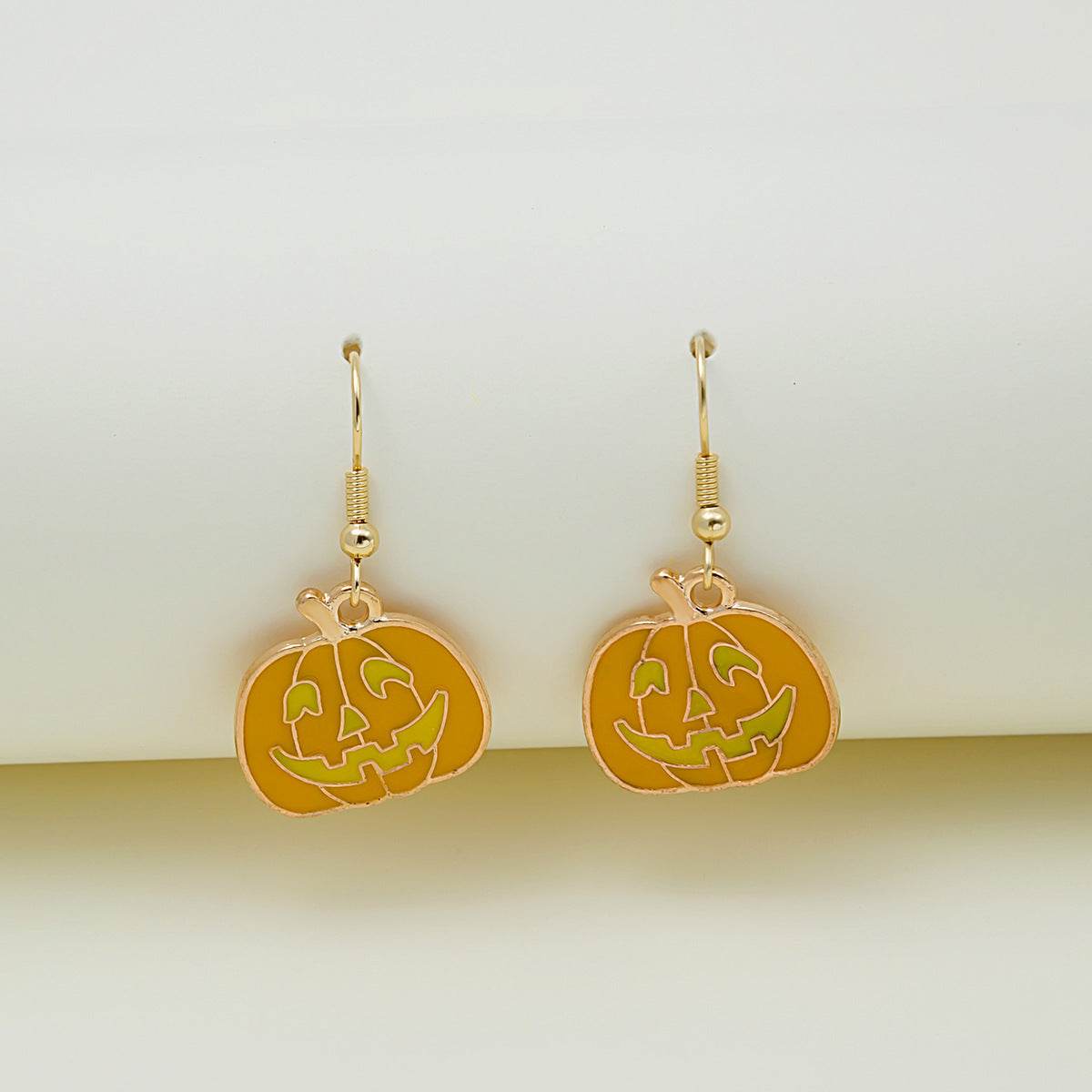 Halloween Earrings Cute Pumpkin Spooky Oil Drip Alloy Earrings Jewelry - ProTrendyz