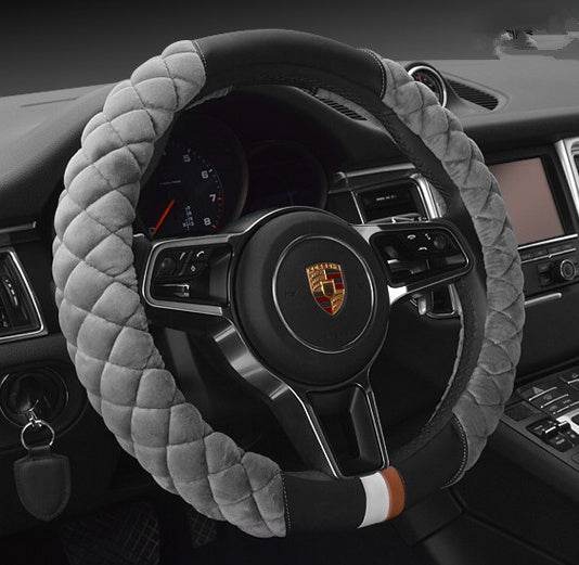 Universal Car Steering Wheel Cover Winter Decoration Cute 38cm Plush Footprint Auto Automobile Vehicle Steering Wheel Protector - ProTrendyz
