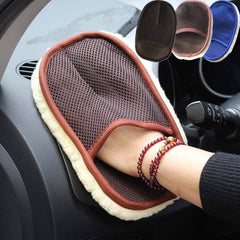 Car type soft hair car wash cleaning gloves car motorcycle car wash car care cleaning tools - ProTrendyz