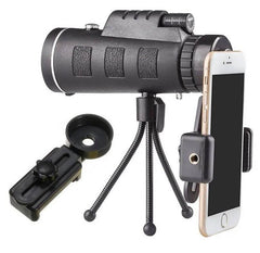 Compatible with Apple, Monocular Telescope Zoom Scope with Compass Phone Clip Tripod US - ProTrendyz