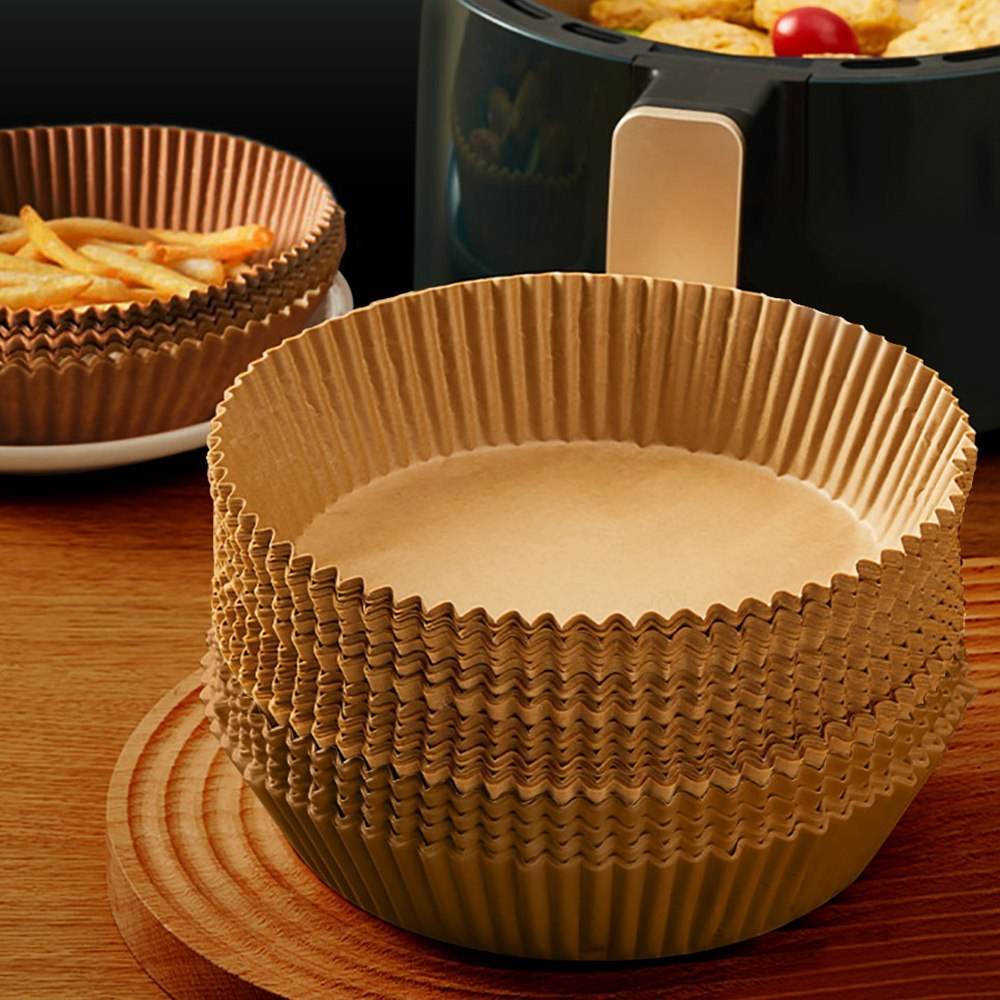 Air Fryer Paper Food Disposable Paper Liner Airfryer Kitchen Cookers Oil-proof Barbecue Plate Steamer Fryer Baking Accessories - ProTrendyz