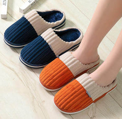 Unisex Winter Slippers Corduroy Shoes Couples Bedroom Slippers Women Men - ProTrendyz