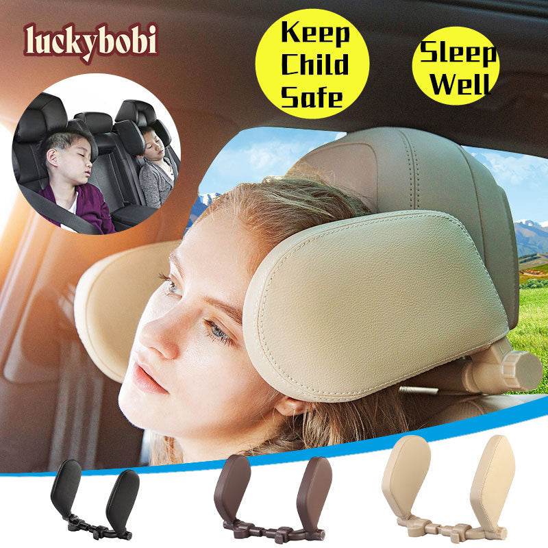 Car Seat Headrest Pillow Travel Rest Neck Pillow Support Solution For Kids Pillow And Adults Auto Seat Head Cushion Car Pillow - ProTrendyz
