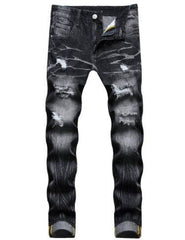 Men Vintage Distressed Denim Jeans Trousers Pants - ProTrendyz