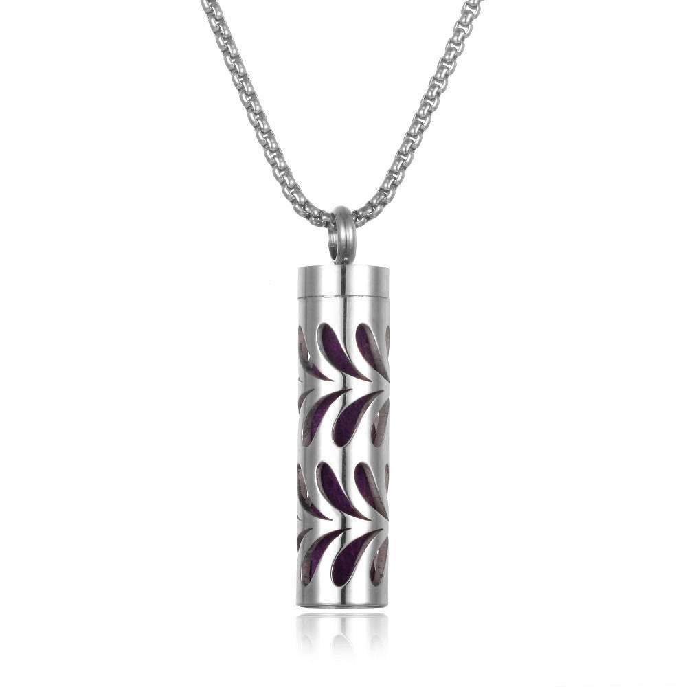 Aromatherapy Pendant Perfume Bottle Essential Oil Titanium Steel - ProTrendyz