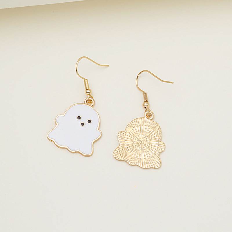 Halloween Earrings Cute Pumpkin Spooky Oil Drip Alloy Earrings Jewelry - ProTrendyz