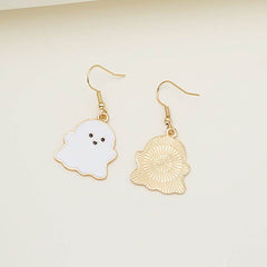 Halloween Earrings Cute Pumpkin Spooky Oil Drip Alloy Earrings Jewelry - ProTrendyz