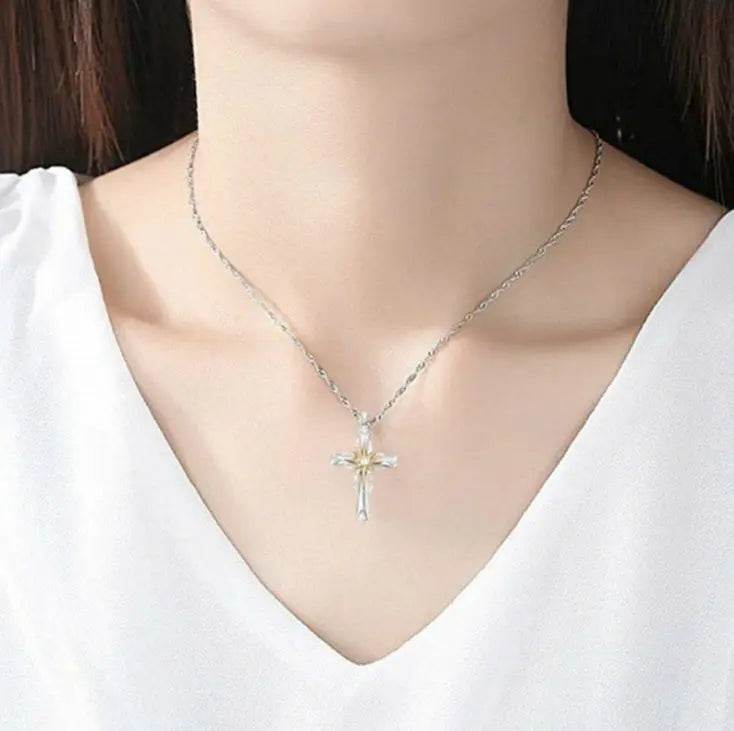 Octagonal Star Cross Alloy Pendant US - ProTrendyz