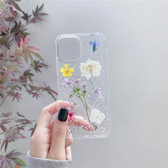 Silver Foil Dried Flowers For Mobile Phone Cases Epoxy Transparent - ProTrendyz