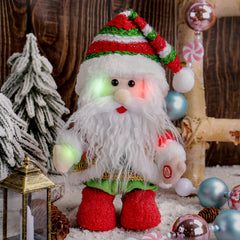 Christmas Glowing Music Electric Walking Elderly Ornament Decoration