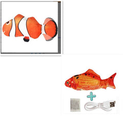 Electric Funny Cat Simulation Fish Beating Usb Jumping Cat Toy - ProTrendyz