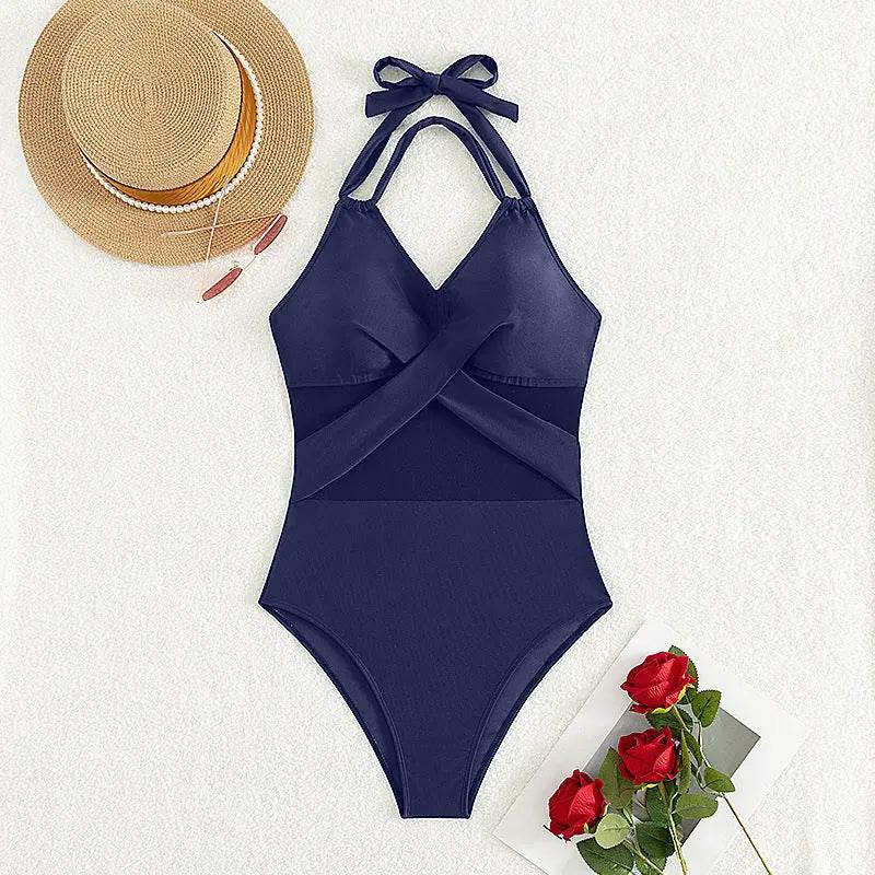 New Fashion One-piece Swimsuit Solid Color - ProTrendyz