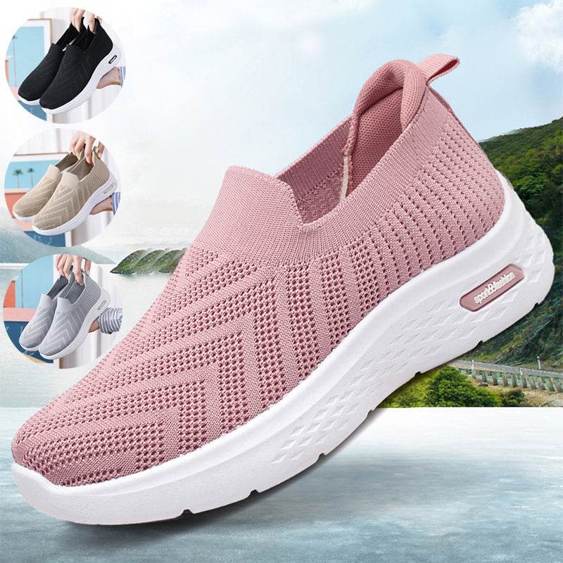 Casual Mesh Shoes Sock Slip On Flat Shoes For Women Sneakers Casual Soft Sole Walking Sports Shoe - ProTrendyz
