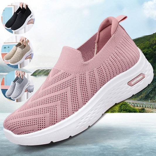 Casual Mesh Shoes Sock Slip On Flat Shoes For Women Sneakers Casual Soft Sole Walking Sports Shoe - ProTrendyz
