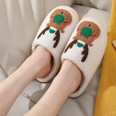 Christmas Shoes Winter Home Slippers Elk Soft Cozy Bedroom Slipper Slip On House Shoes - ProTrendyz