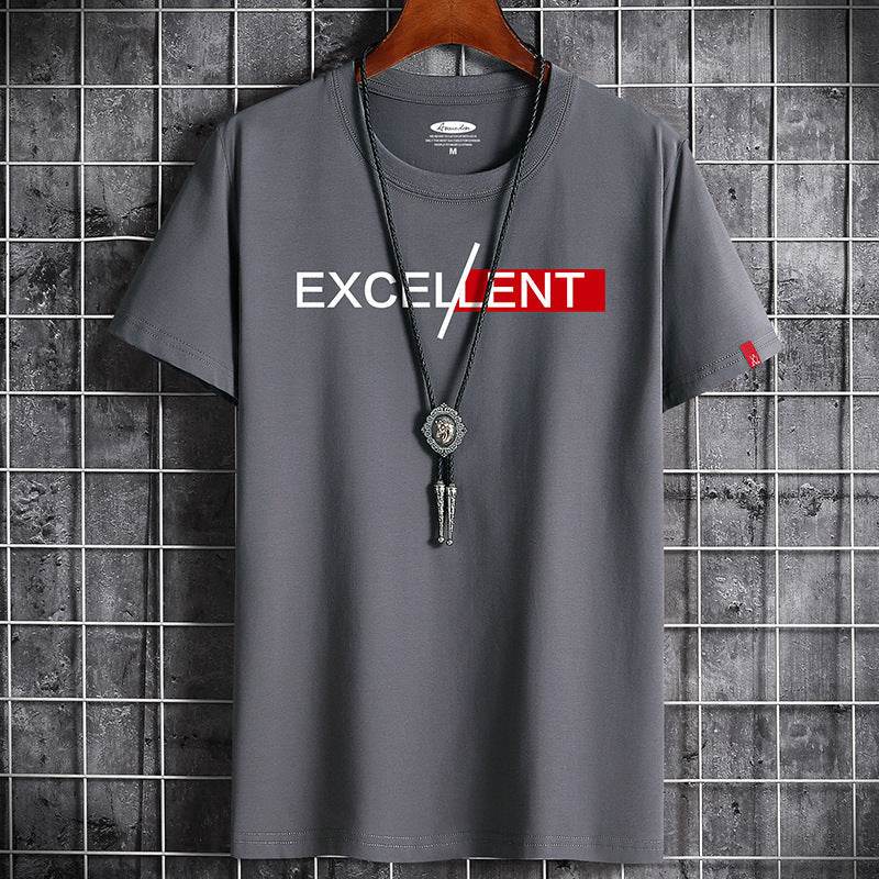 Cotton Summer Men's Short-sleeved T-shirt Bottoming Shirt Top Clothes For Men - ProTrendyz