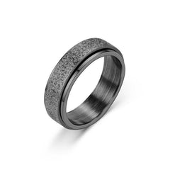Turnable Anxiety Rings Rainbow Silver Color Relieve Stress Rings For Women Men - ProTrendyz