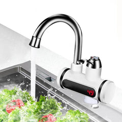 Kitchen Electric Water Tap Water Heater Temperature Display Cold Heating Faucet Hot Water Faucet Heater - ProTrendyz