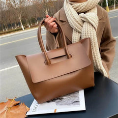 Fashion Women Shoulder Bags Large Capacity Handbags Simple Retro Tote Bags Solid Color Famous Brand High Quality Bags - ProTrendyz