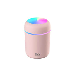 Cool Mist Humidifier, 300ml Mini Portable Humidifier With Multicolor LED Night Light, 2 Mist Mode And Auto Shut-Off, Personal Desktop Aroma Diffuser For Home Office - ProTrendyz