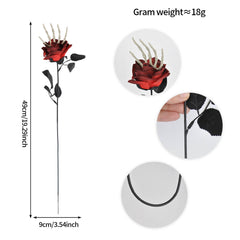 Halloween Skull Hand Rose Horror Decoration Ornaments