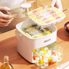 Large Capacity Ice Storage Household Food Grade Pressing Ice Cube Mold Ice Maker - ProTrendyz