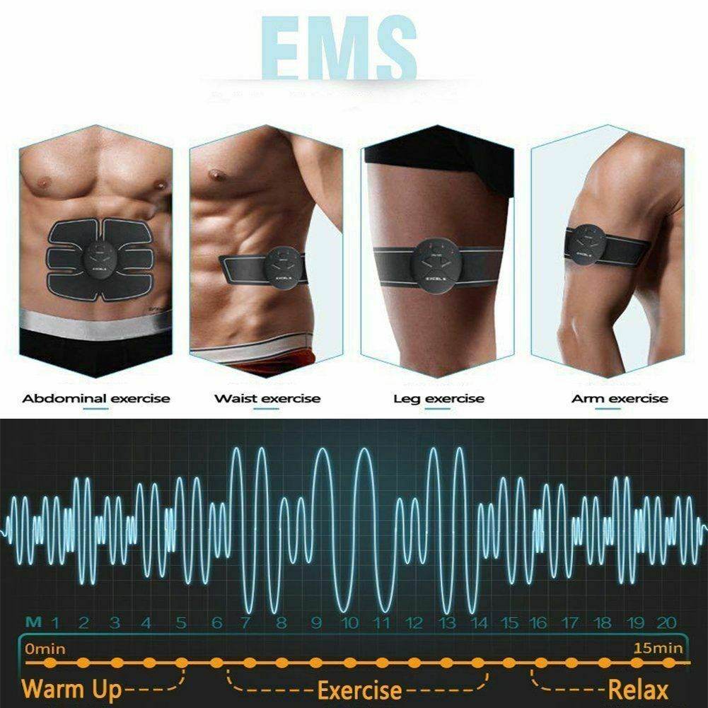 Electric Muscle Toner Machine ABS Toning Belt Simulation Fat Burner Belly Shaper - ProTrendyz