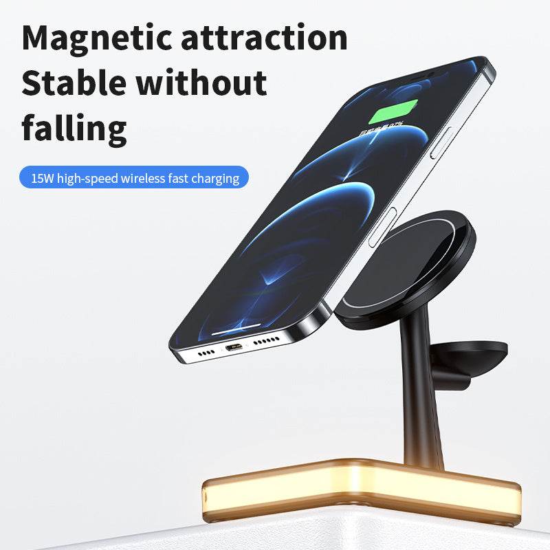 4 In 1 Magnetic Wireless Charger Stand Fast Charging Dock Station - ProTrendyz