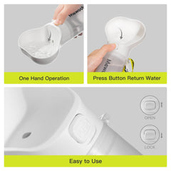 Mewoofun Pet Dog Water Bottle Feeder Bowl 2 in 1 Leak Proof Portable Food Bottle Pets Outdoor Travel Drinking Include Poop Bag - ProTrendyz