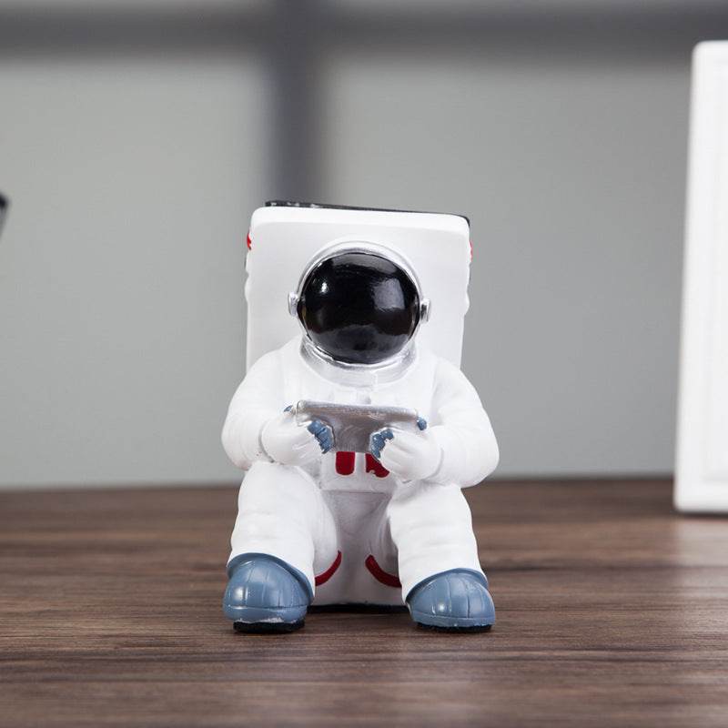 Simple Astronaut Mobile Phone Stand Student Desktop Holder Cute Spaceman Cell Phone Holder Creative Gift Small Desk Decoration - ProTrendyz