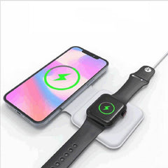 2 in 1 Magnetic Wireless Charger 15W Charging Dock Wireless QI Fast Charger - ProTrendyz