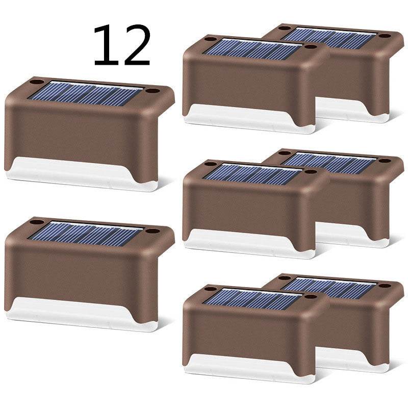 New Upgrade Waterproof LED Solar Fence Lamp Solar Deck Lights Solar Step Light Outdoor For Patio Stairs Garden Pathway Step Yard - ProTrendyz