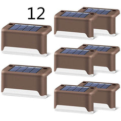 New Upgrade Waterproof LED Solar Fence Lamp Solar Deck Lights Solar Step Light Outdoor For Patio Stairs Garden Pathway Step Yard - ProTrendyz