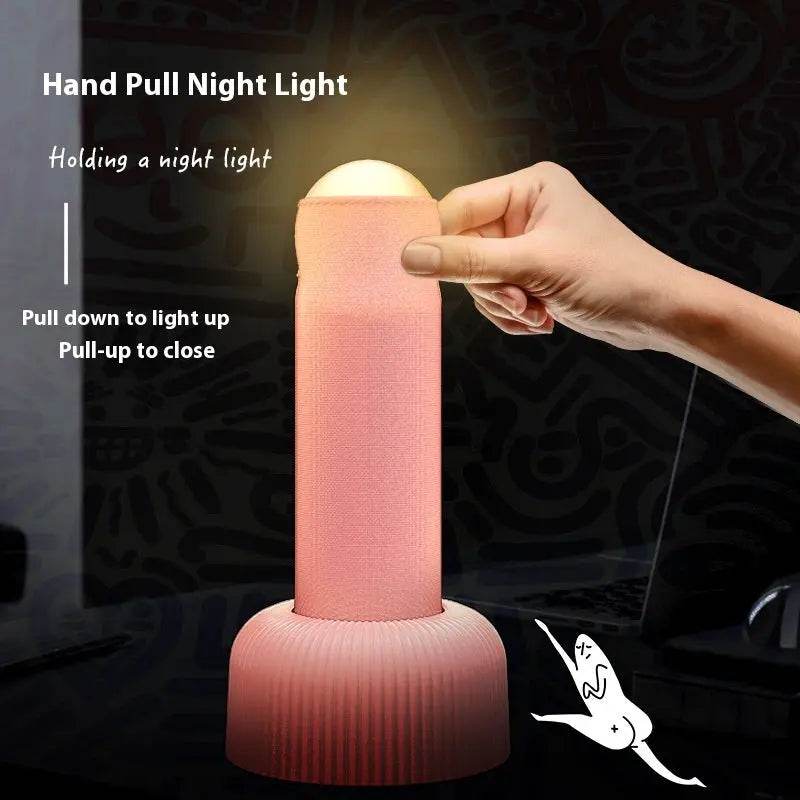 Creative Handheld Night Light Original Design LED Beads Interesting Way Of Switching On And Off Has A Base For Placing On Table Funny Gag Gift - ProTrendyz