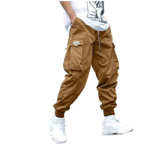 Multi-pocket Cargo Pants Men's Casual Hip-Hop Drawstring Trousers Outdoor Streetwear Sports Pant - ProTrendyz