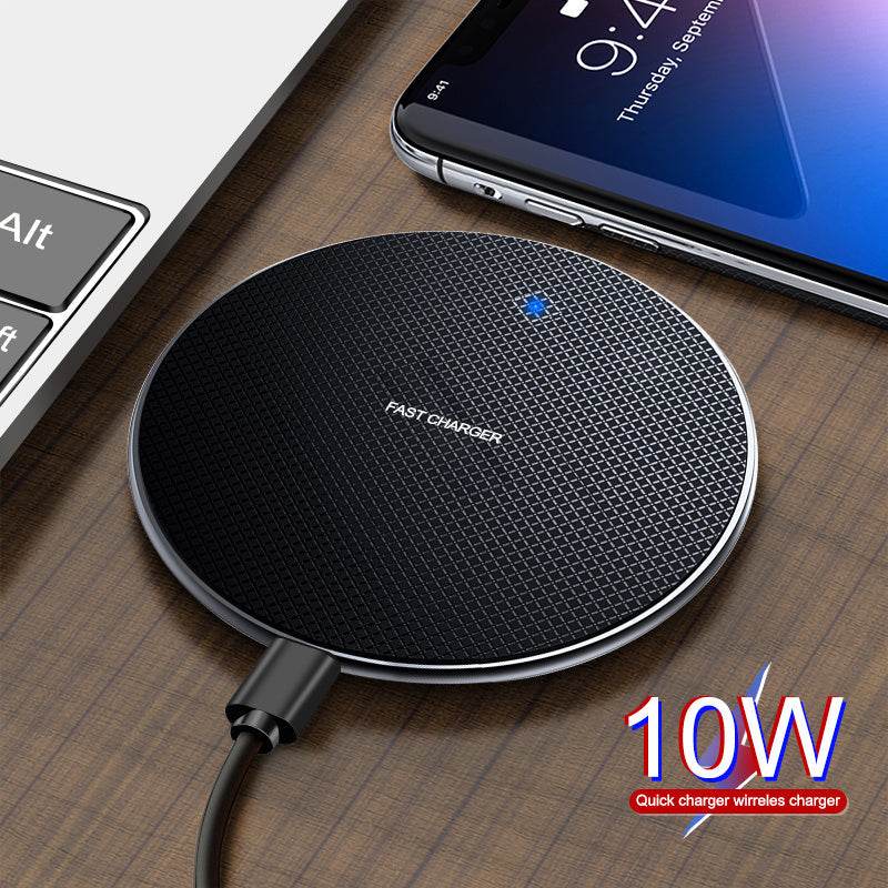 Ultra-thin round wireless charging fast charging base - ProTrendyz