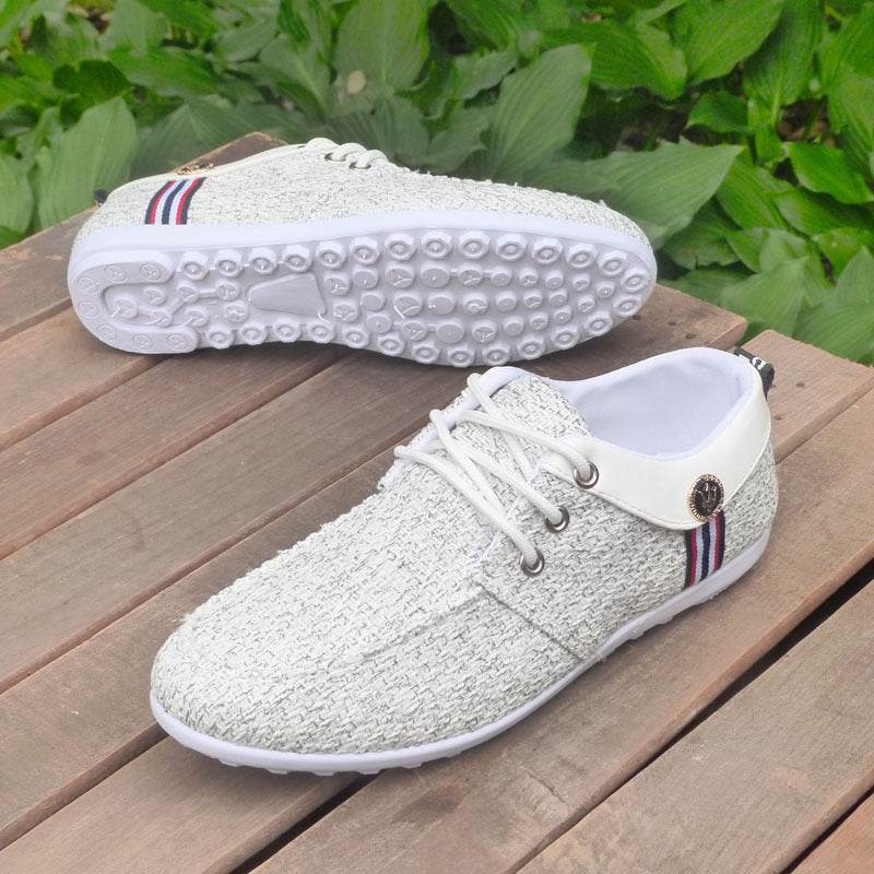 2024 Solid Color Non-slip Men Driving Shoes Spring Autumn New Leather Breathable Men's Peas Shoes British Casual Sneakers - ProTrendyz