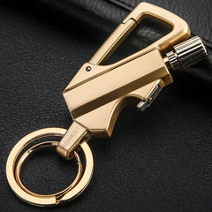 Creative Metal Keychain Lighter Wild Fire Ten Thousand Times Use Kerosene Lighters Gifts For Men - ProTrendyz