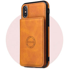Card wallet leather case phone case - ProTrendyz