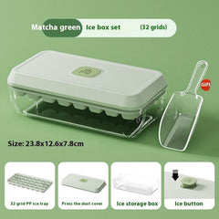 32 Grid Silicone Ice Cube Tray Mould With Lid Shovel Storage Box Remove With One Click Ice Maker DIY Whiskey Cocktail Tools Summer Kitchen Gadgets - ProTrendyz